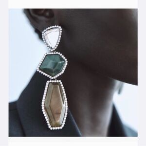 Zara limited edition Jewel stone earnings